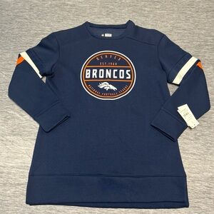 Denver Broncos Women’s Navy Sweatshirt NFL Team Apparel size Medium